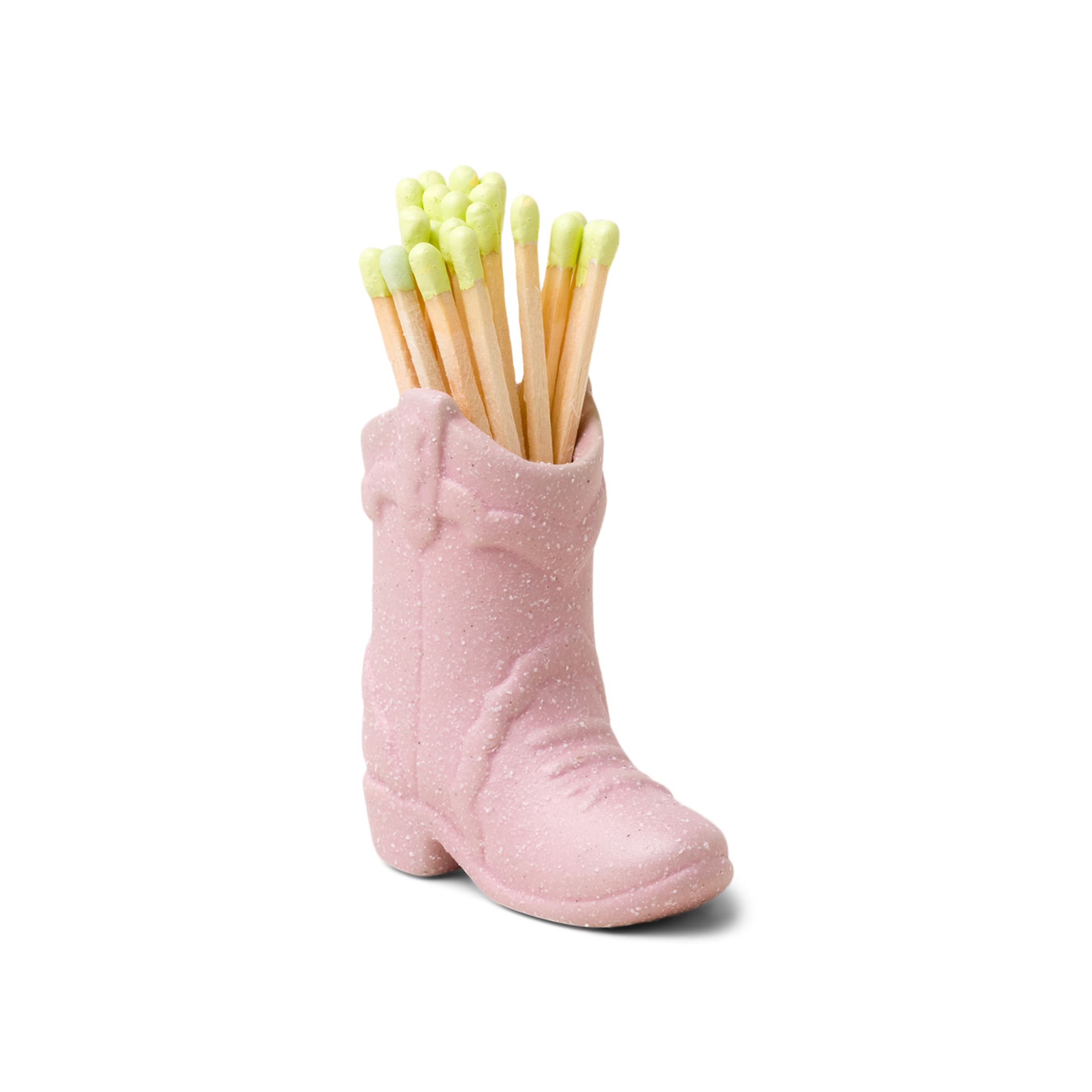 Zapałki w stojaku ceramicznym Nashville Boot Pink (25 szt) Paddywax