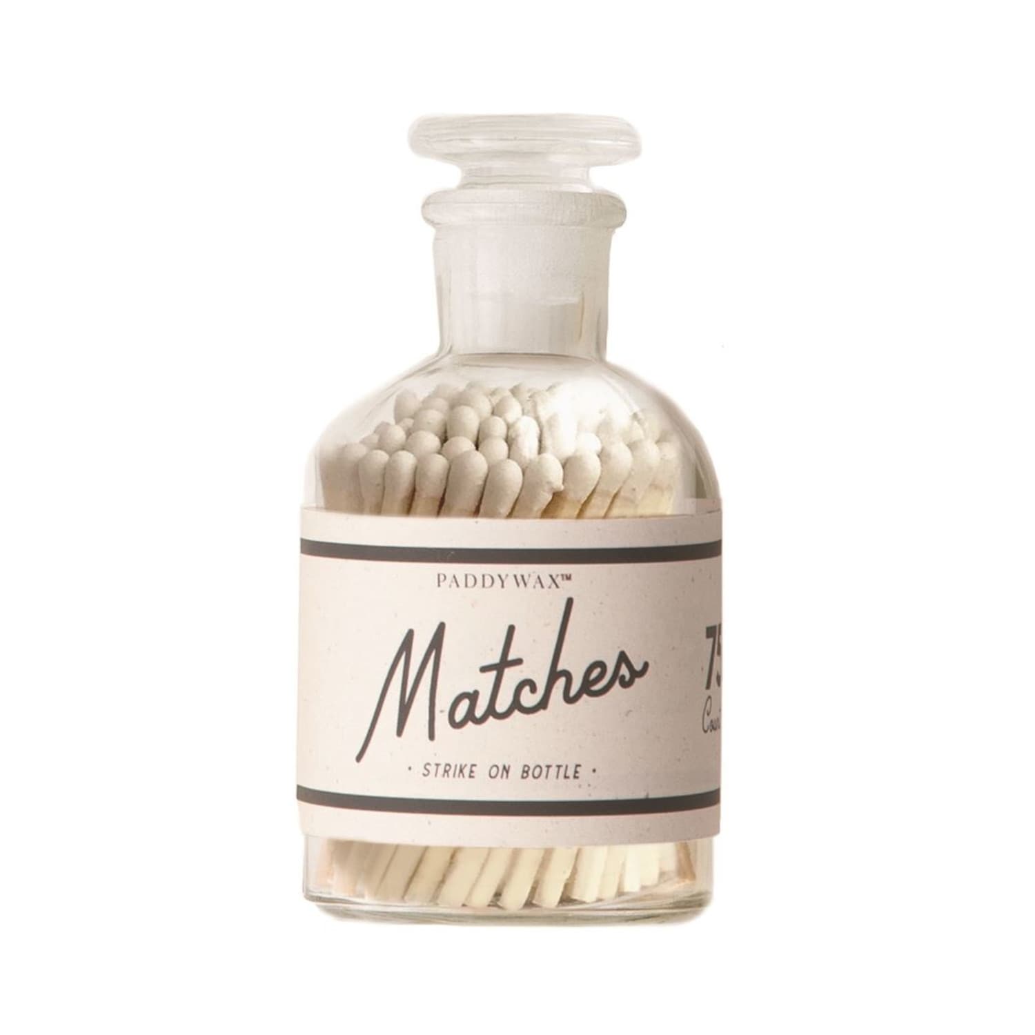 Zapałki w szklanym słoiku (75 szt) Paddywax